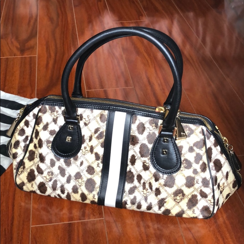 LAMB Cheetah print handbag